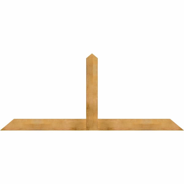 Ekena Millwork Portland Rough Sawn Timber Gable Bracket, Western Red Cedar, 96"W x 40"H x 2"D x 6"F, 10/12 Pitch GBW096X40X0206POR00RWR - main